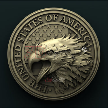 AMERICAN EAGLE 3D STL 3DWave